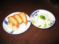 餃子とおからサラダ